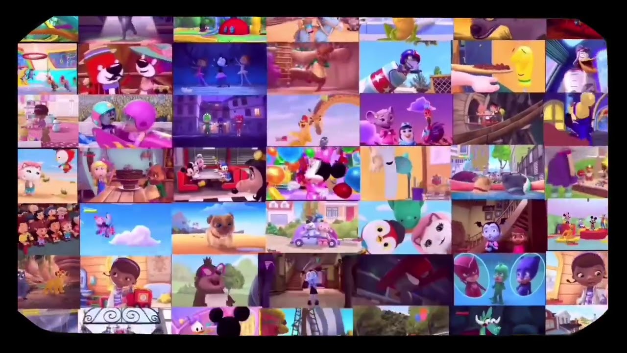 Disney junior 45 years logo with 8mm