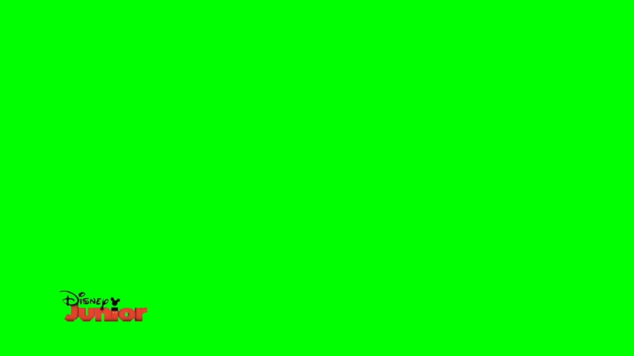 Disney Junior Asia Screen Bug (2016) (16:9) Template (Green Screen)