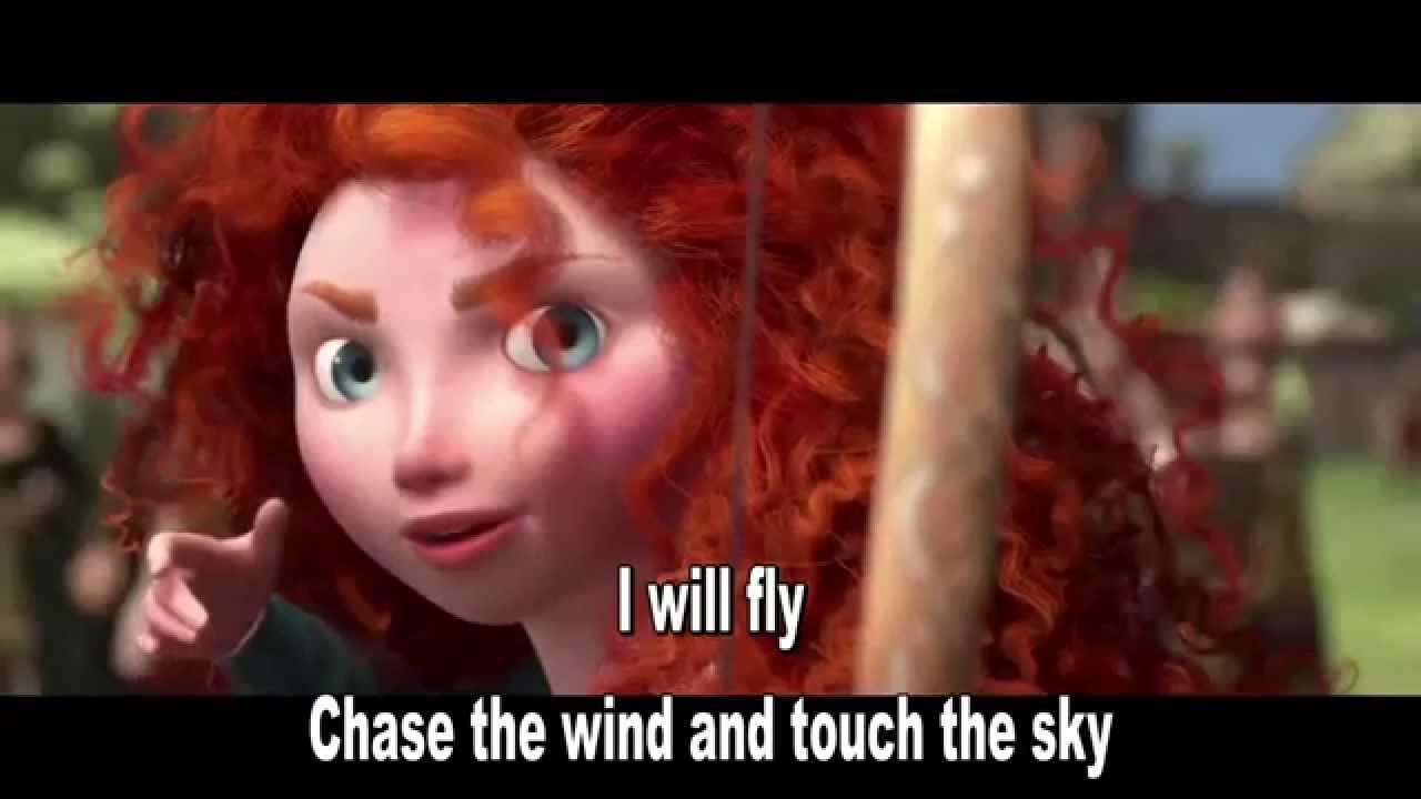 Disney Pixars Brave - Touch the sky - Sing along lyrics with Merida (Julie Fowlis)