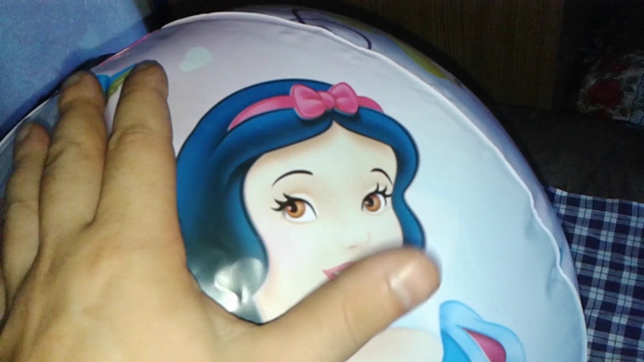 Disney princess beach ball deflating