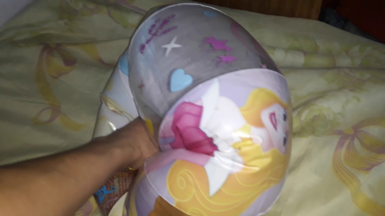 Disney princess beach ball deflating