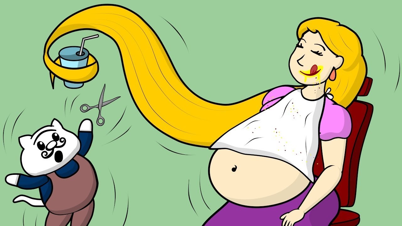 Disney Princess Rapunzel as Chubby 2 - Funny Animation