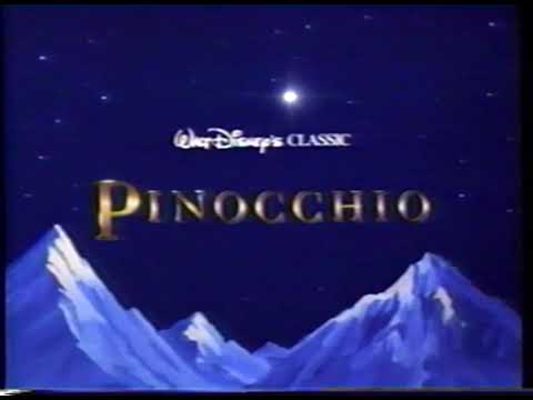 Disney's Pinocchio Home Video/VHS Re-release Trailer/Ad - 1993