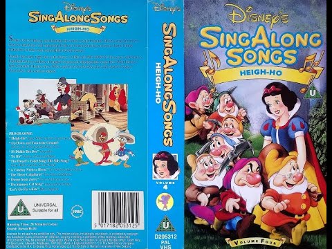 Disney's Sing Along Songs: Heigh-Ho (1992 UK VHS)