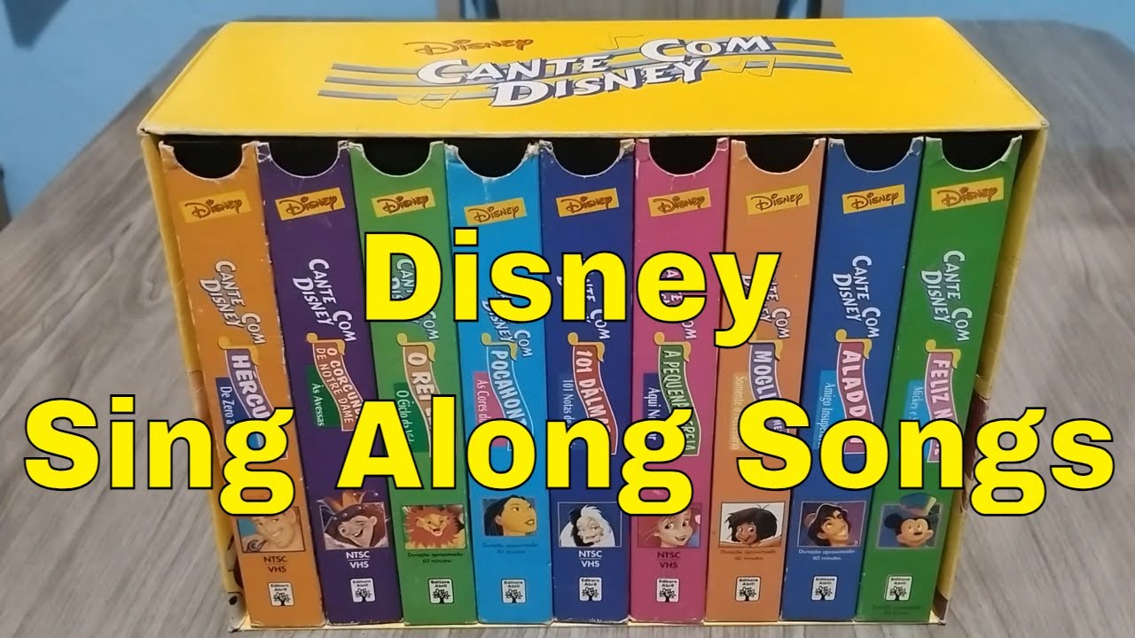 DISNEY'S SING ALONG SONGS: VHS COLLECTION (BILINGUAL EDITION) | Unboxing