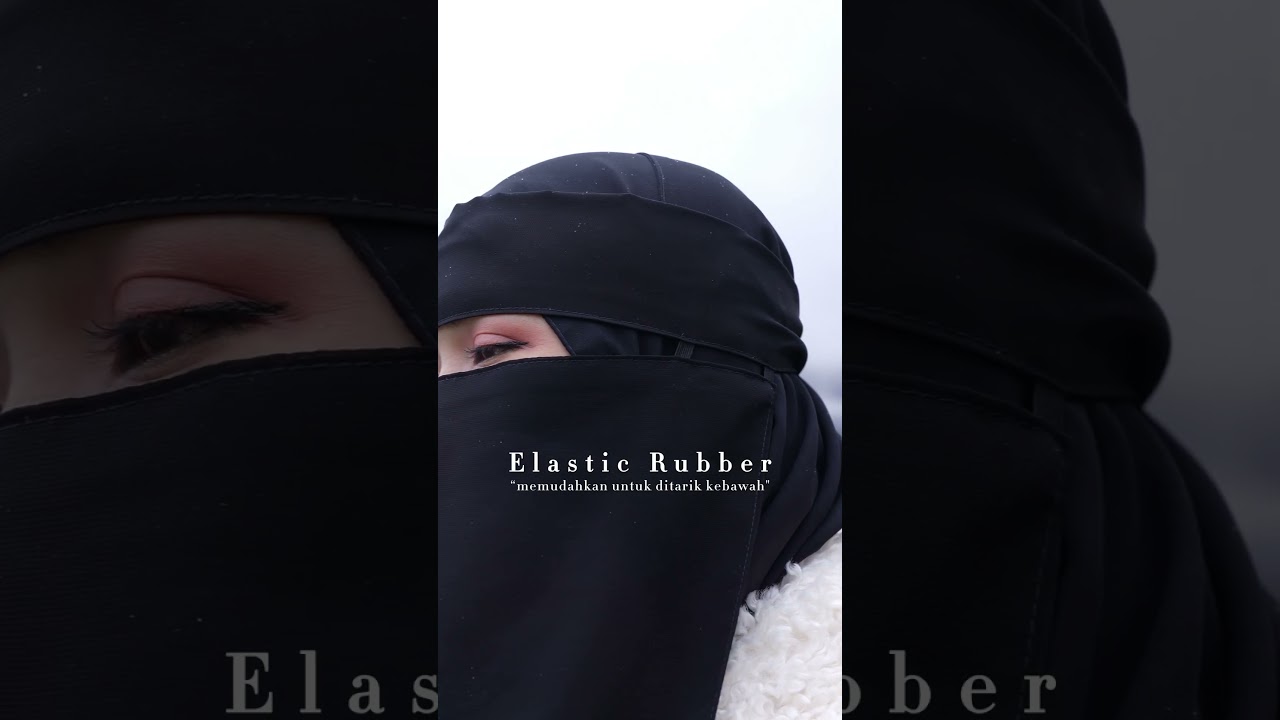 DISPLAY PRODUCT Niqab Bandana Pulldown Andalusia Sifon Silk by Alsyahra Exclusive