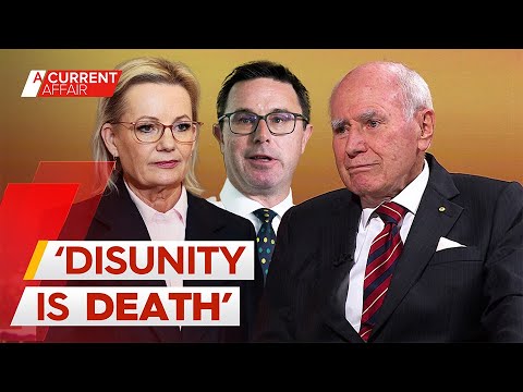 'Disunity is DEATH': Former PM John Howard slams Coalition split | A Current Affair