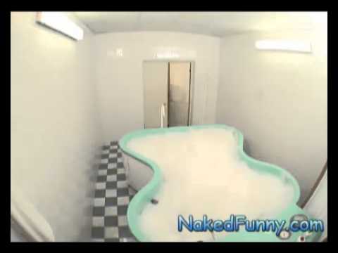 Diver in a Bathtub    Funny video jokes   Naked and Funny   NakedFunny com