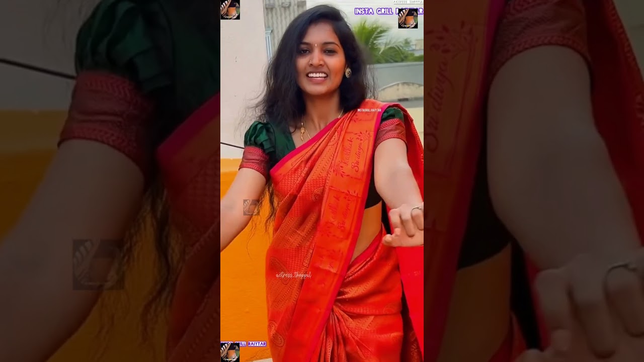 divi rithik insta gril saree navel video full