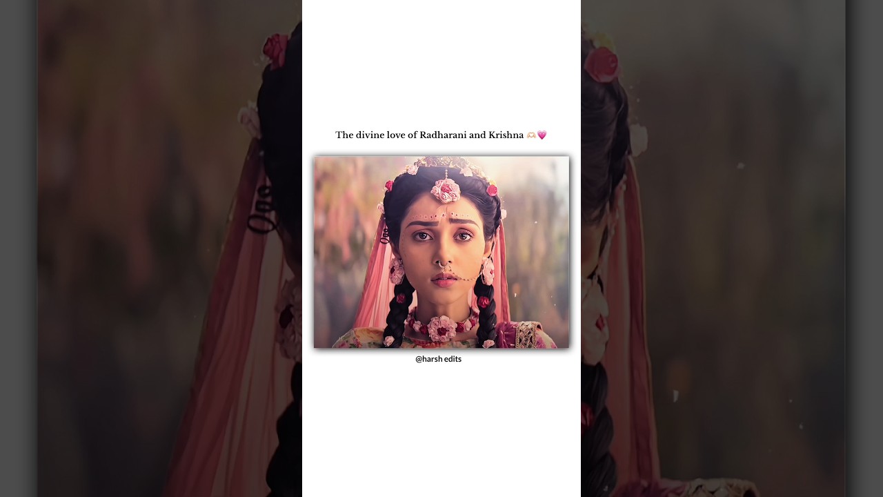 Divine love of radharani and krishna 🥹💗|| Dil se dil tak || whatsapp status||#shorts #radhakrishna