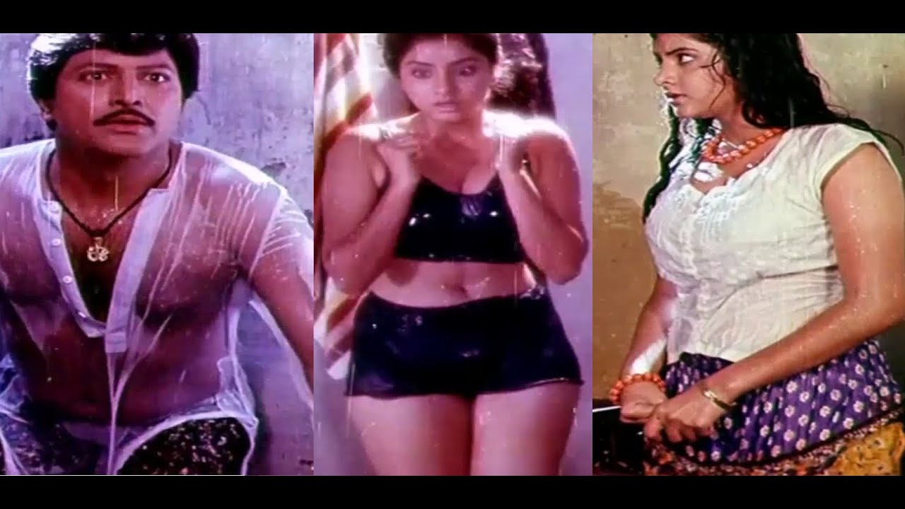 Divya Bharti & Mohan Babu Comedy ,Love & Romantic Scenes Compilation - Assembly Rowdy (Telugu)