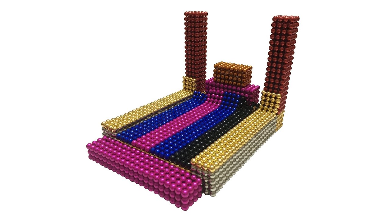 DIY - How To Make Color Bowling Game With Magnetic Balls - Bowling Magnetic Balls