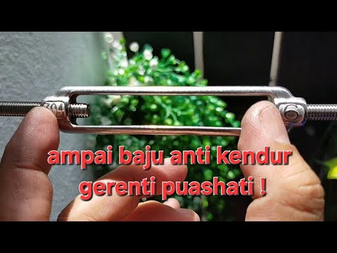 DIY Ampaian jemur baju super tegang