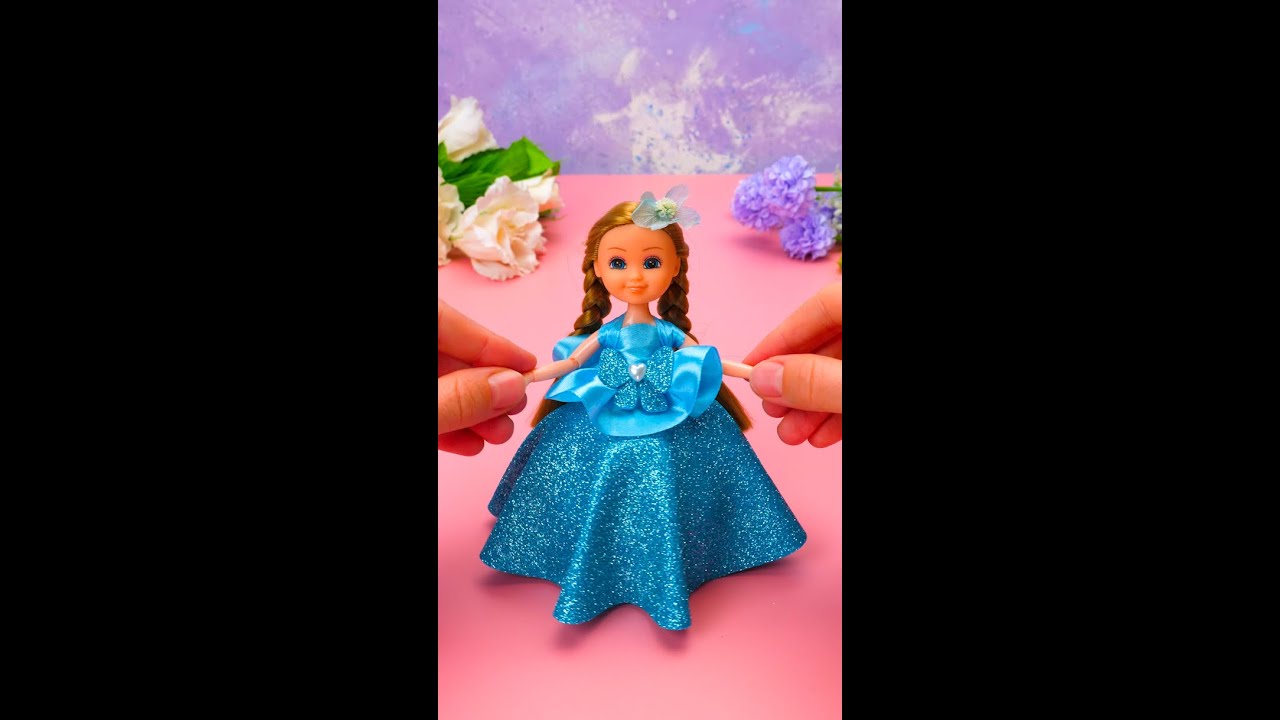 DIY Candy-Filled Doll Dress 🍬🎉👗 Perfect Party Favor!