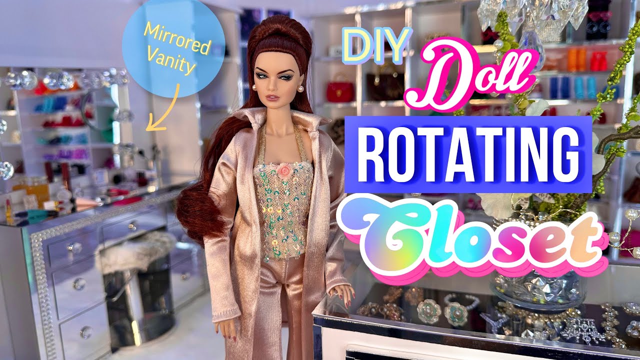 DIY Doll ROTATING CLOSET
