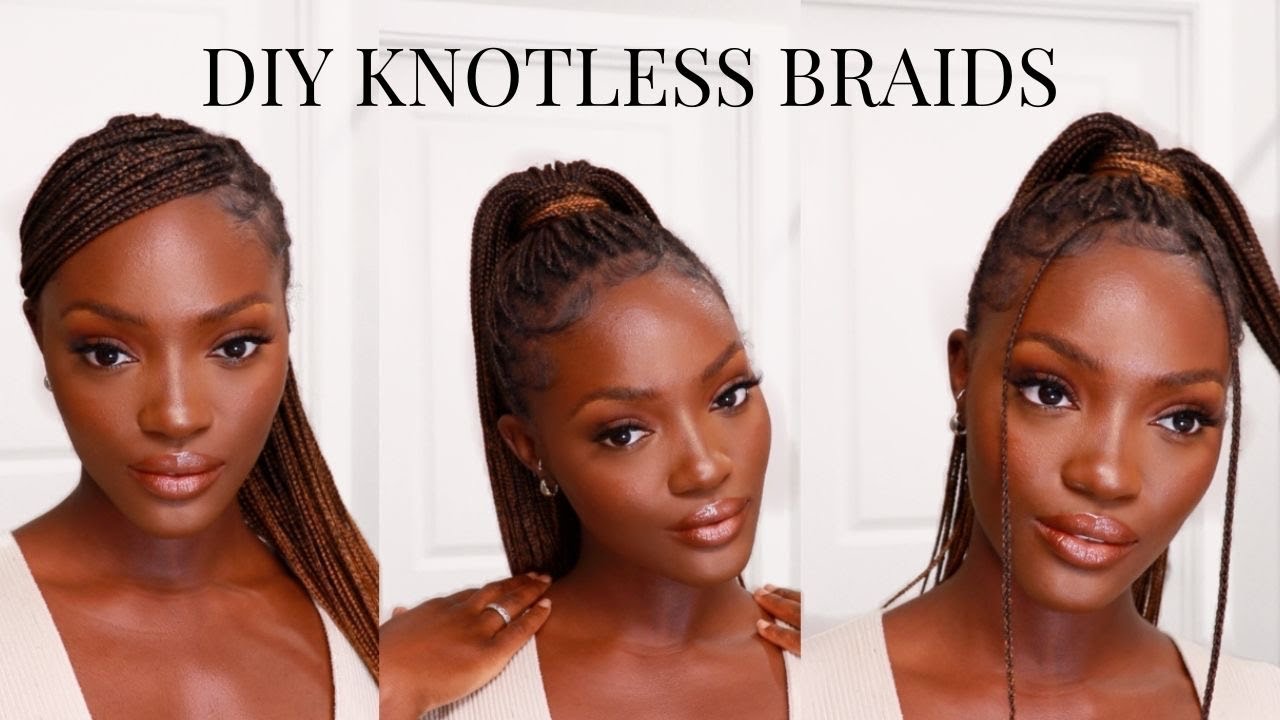 DIY Extra-Small Knotless Braids | The Perfect Ombré for Fall