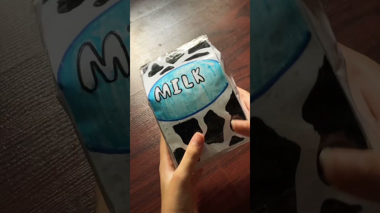 DIY Milk Paper Squishy 🥛