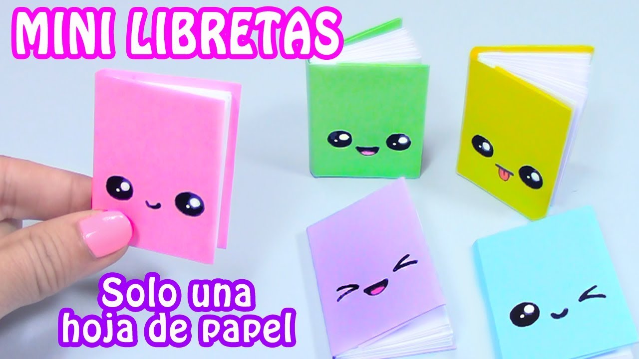 DIY MINI LIBRETAS CON SOLO UNA HOJA DE PAPEL