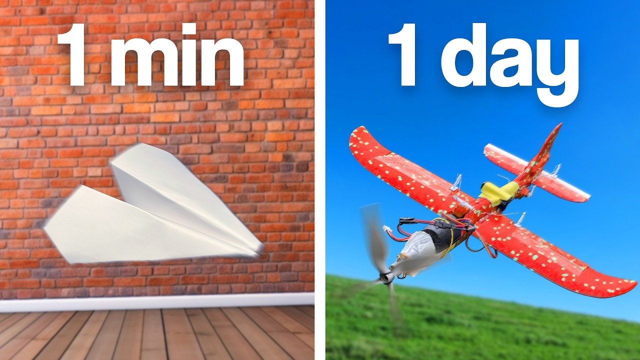 DIY Plane - 1 Minute vs 1 Hour vs 1 Day