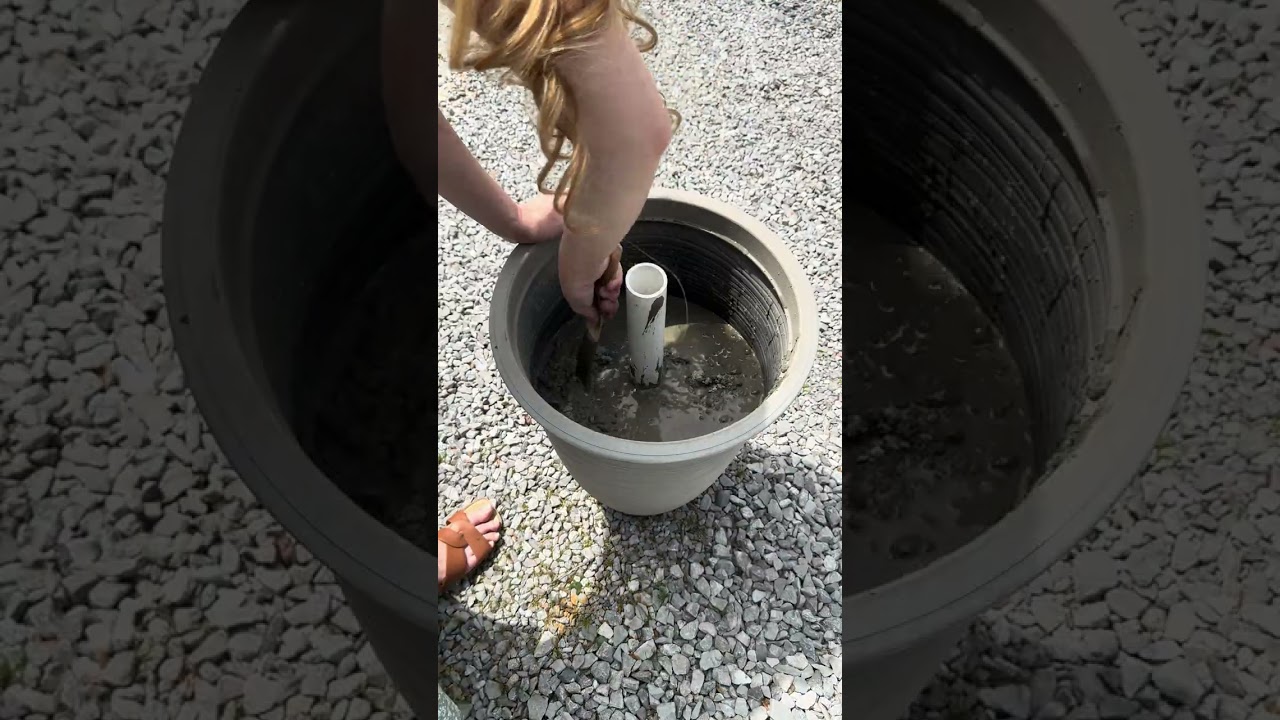 DIY Planter Umbrella Stand