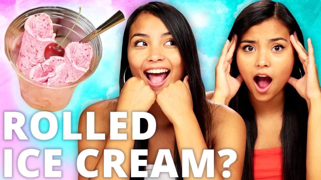 DIY ROLLED ICE CREAM?! Di Dare w/ Montoya Twinz