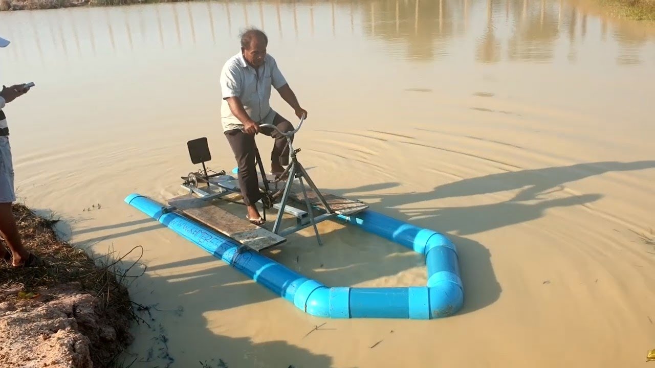 DIY Water Bike - PVC boat homemade invention, best destruction