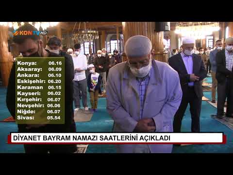Diyanet Bayram namazı saatlerini açıkladı