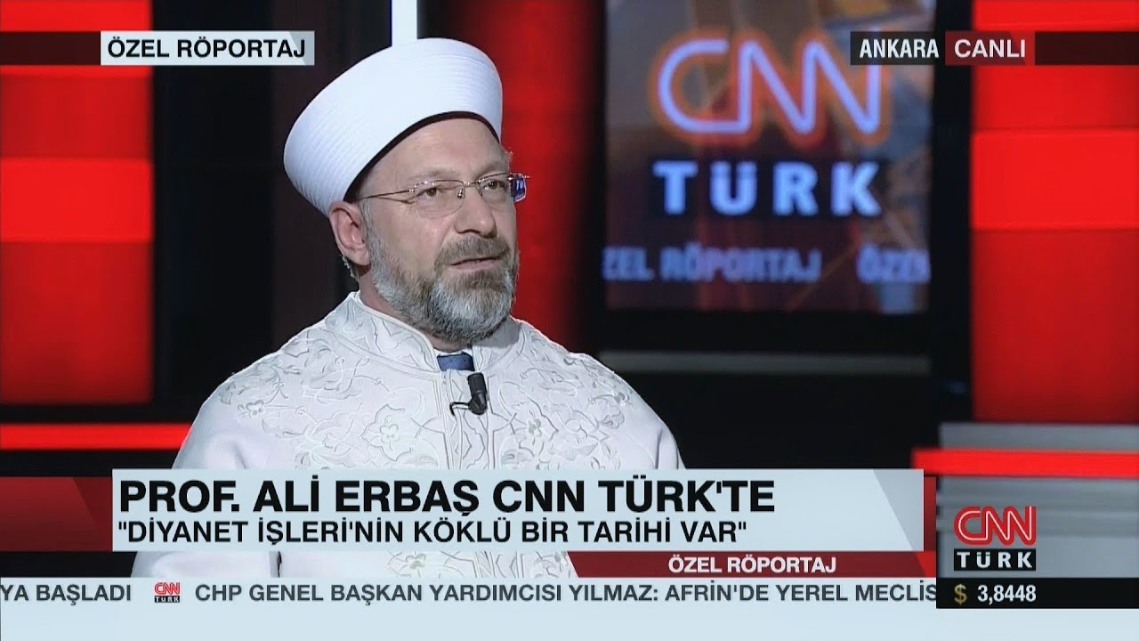 Diyanet İşleri Başkanı Erbaş CNN Türk’ün canlı yayın konuğu oldu