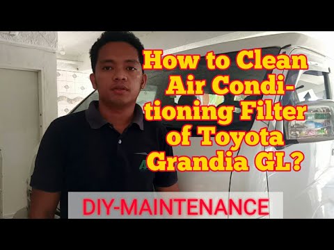 DIY-MAINTENANCE How to Clean Air-Conditioning Filter of Toyota Grandia GL?