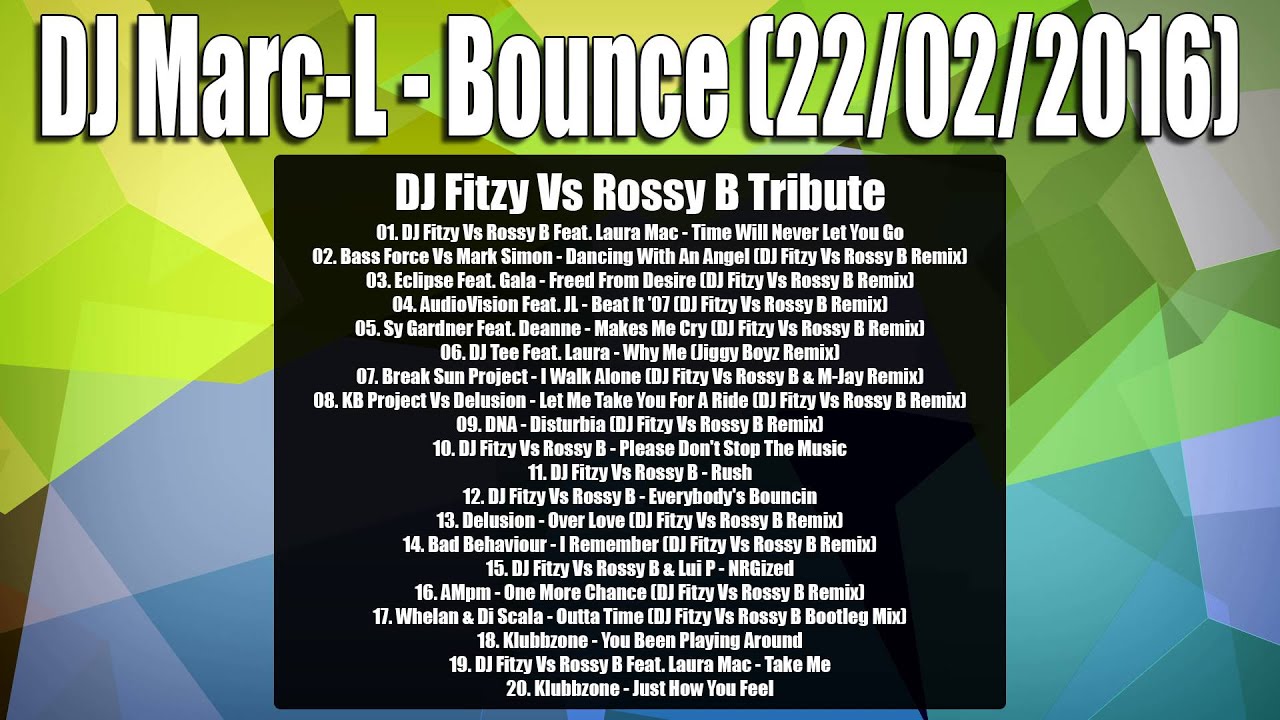 Dj Marc-L - Fitzy & Rossy B Tribute Set - 22/02/2016
