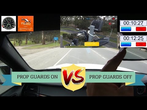 DJI TELLO - Prop Guards Vs No Guards - BATTERY test. WHO WINS?