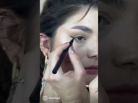 DÜŞÜK GÖZ KAPAĞI İÇİN EYELINER HİLESİ !