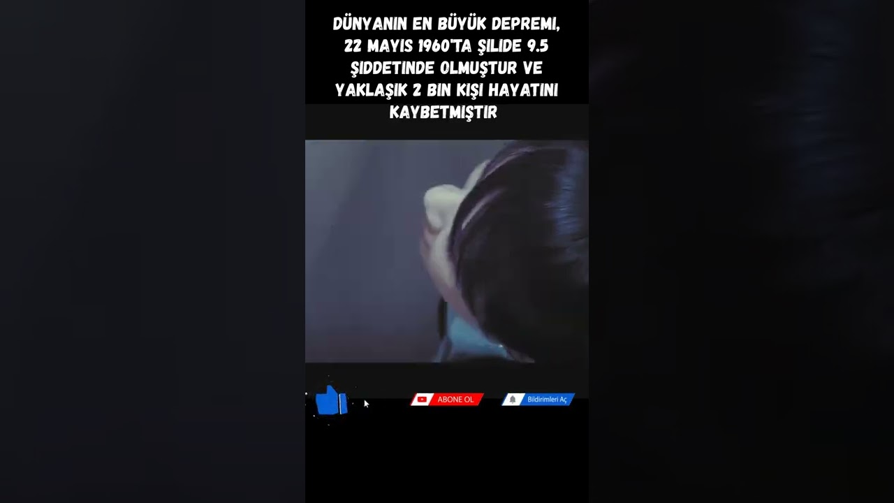 DÜNYANIN EN BÜYÜK DEPREMİ #shorts #trend #bilim #deprem #depremler