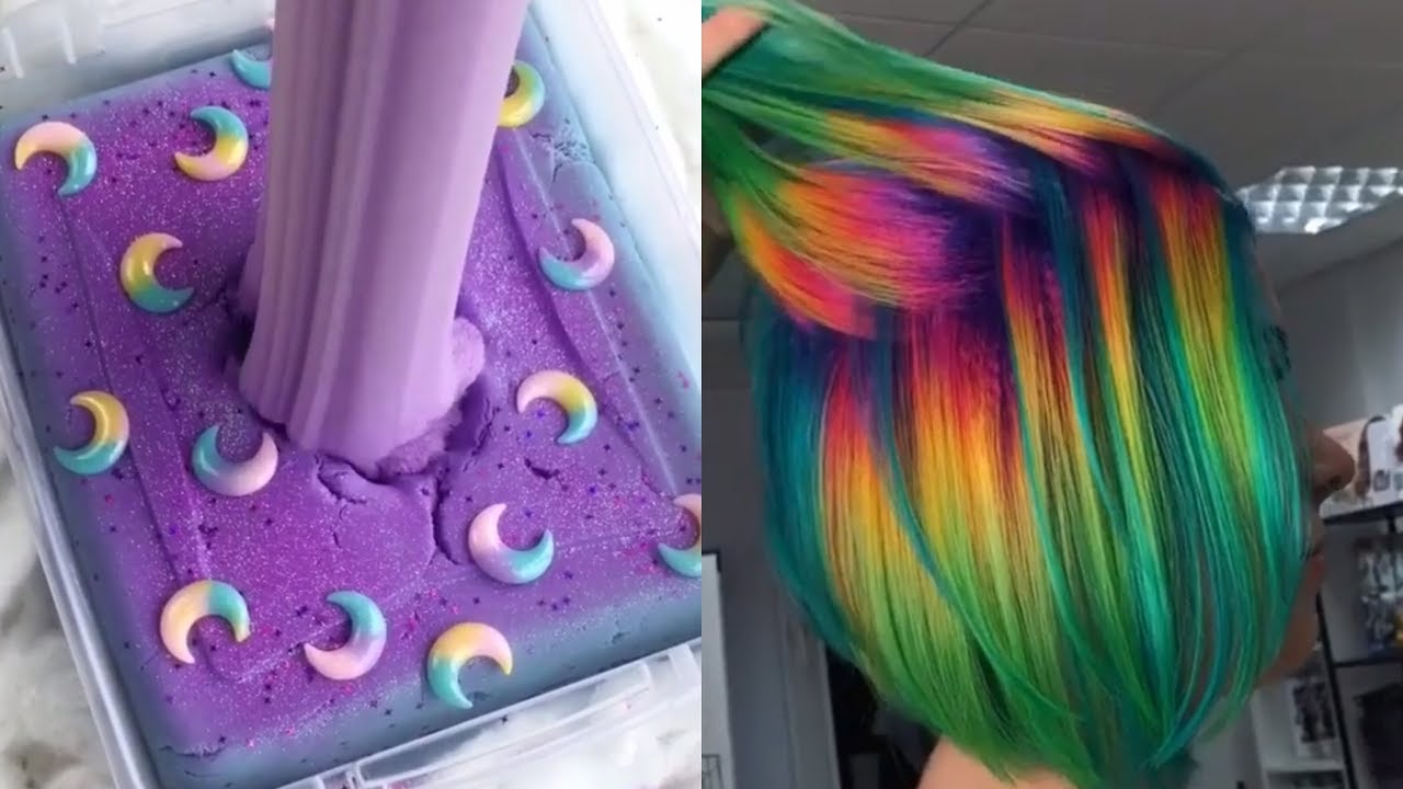 Dünyanın En Rahatlatıcı Slime Videoları 2019 ❤️ Slaym nasıl yapılır borakssız ve tutkalsız