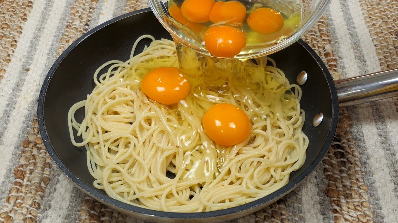 Do you have PASTA and EGGS at home ❓❓ Easy and Quick Recipe