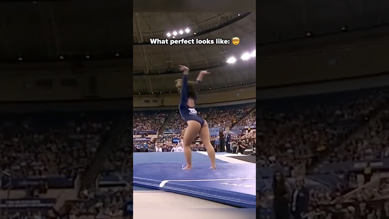 Do you think Katelyn's double layout was perfect🤔 #gymnastics #sports #ncaa #perfect #tumbling