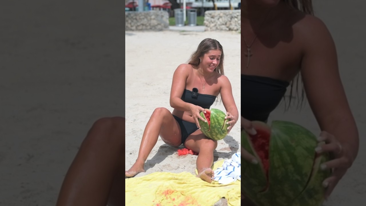 Do you think you can crush a watermelon?? 🍉💥 #strongwomen #stronggirl #biglegs #challenge  #legs