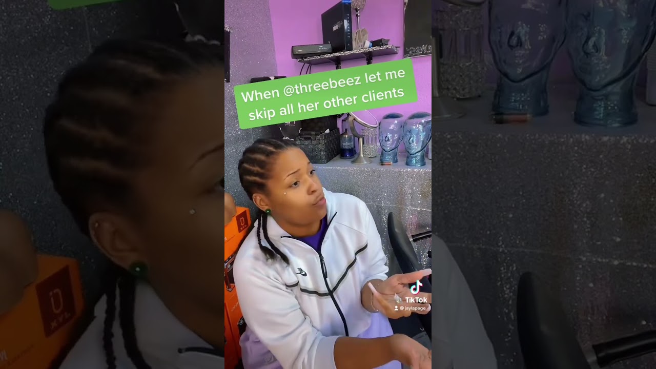 Do your beautician let you cut the line? #subscribe #tiktok #collab #jaylapage