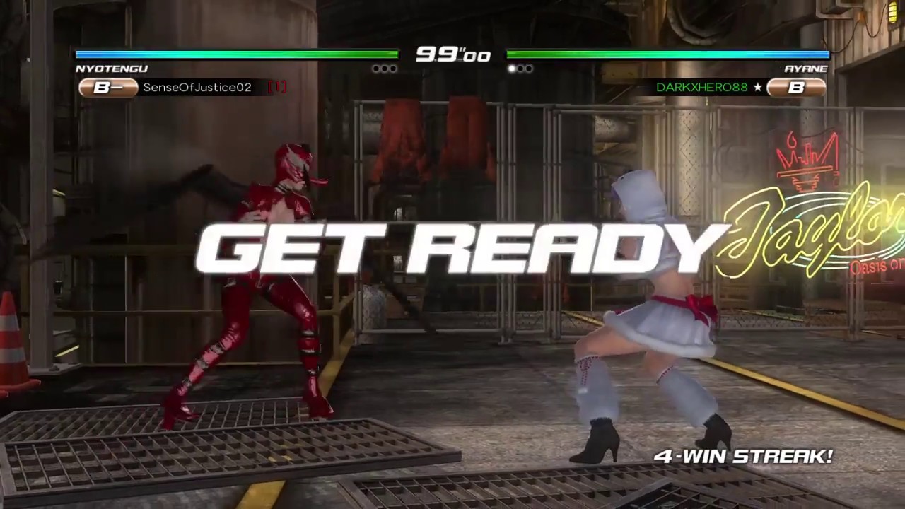 DOA5LR AYANE VS NYOTENGU
