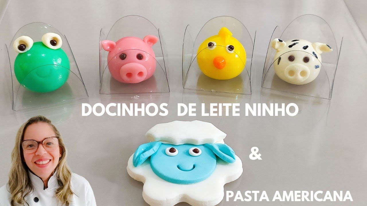 Docinhos de leite ninho sem leite condensado. Modelagem de bichinhos  🐷