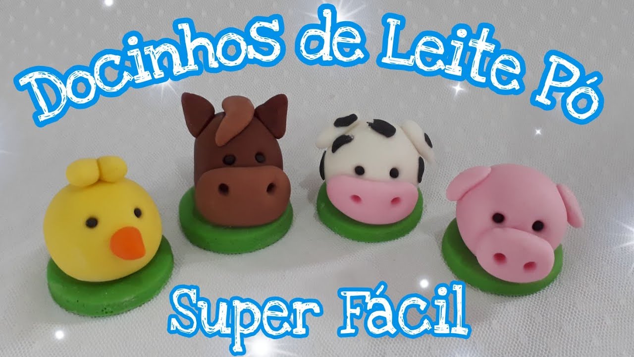 DOCINHOS FAZENDINHA Docinho Leite em pó  OU Pasta Americana - Super Fácil Passo a Passo  Iniciantes