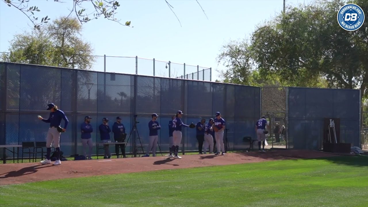 Dodgers Spring Training workout: Tyler Glasnow, Evan Phillips, Justin Wrobleski & Alex Vesia pitch