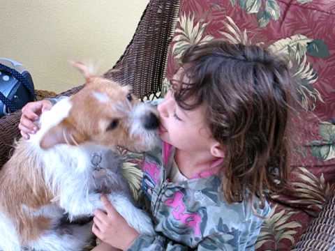 Dog kisses