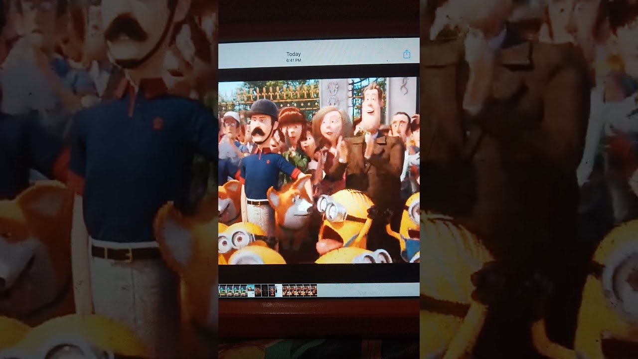 dog lick minion tongue