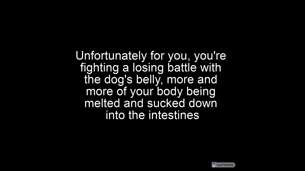 Dog vore audio with digestion