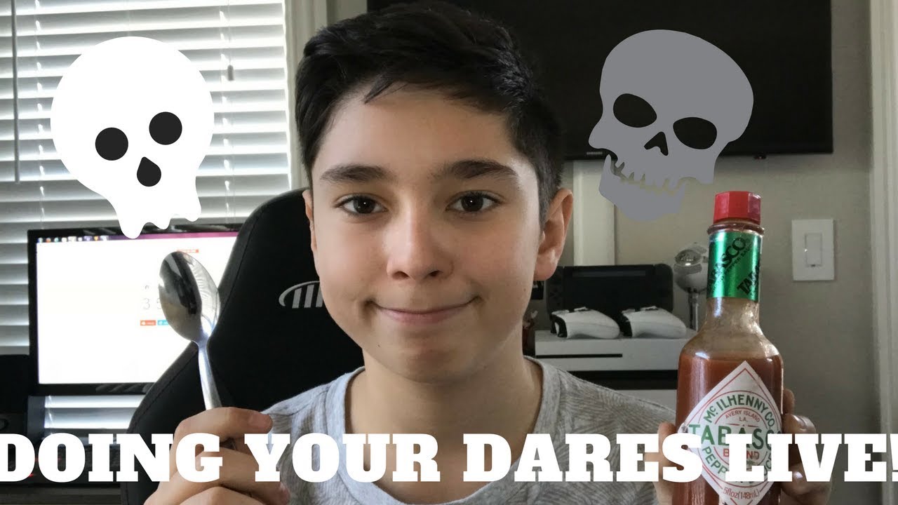 Doing Dares From Fans Live!