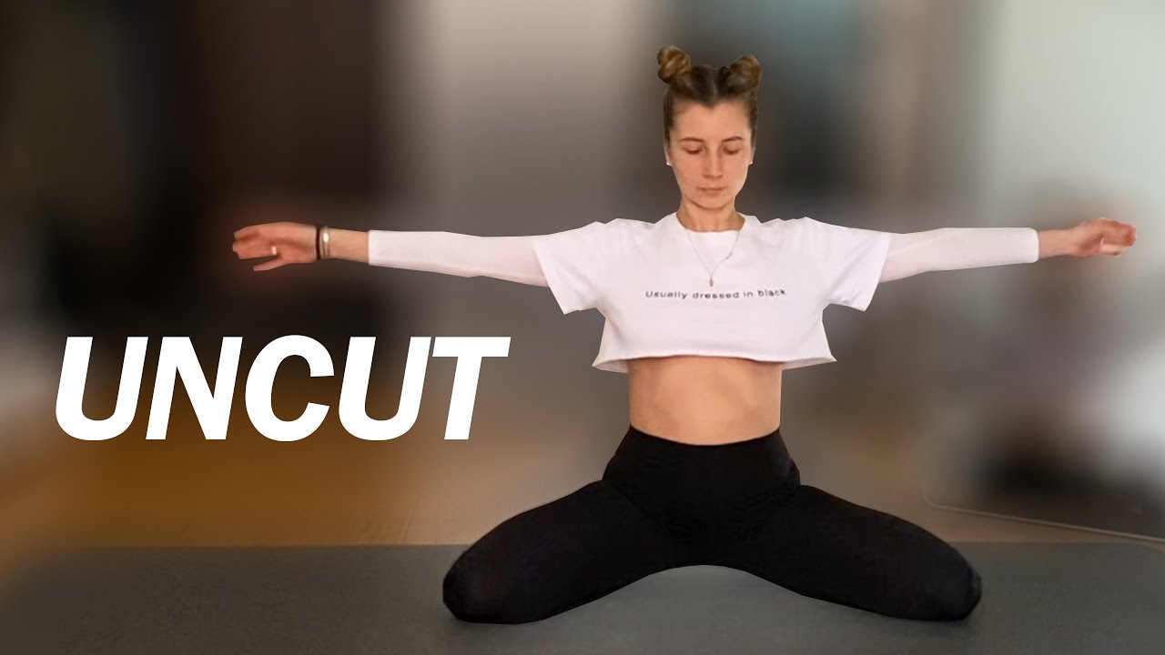 Doing Yoga in a Short Top