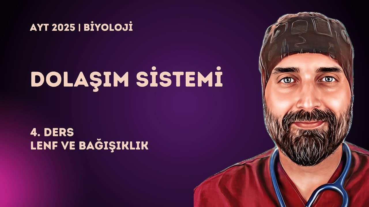 Dolaşım Sistemi | 4. Ders Lenf ve Bağışıklık - 1 | 2025 - YKS