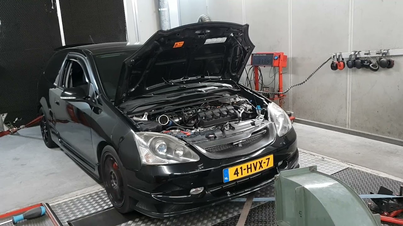 Dolf Dyno Tuned Honda Civic EP2 D16V1 Brian Crower Stage 1 Cams Dyno Run 1