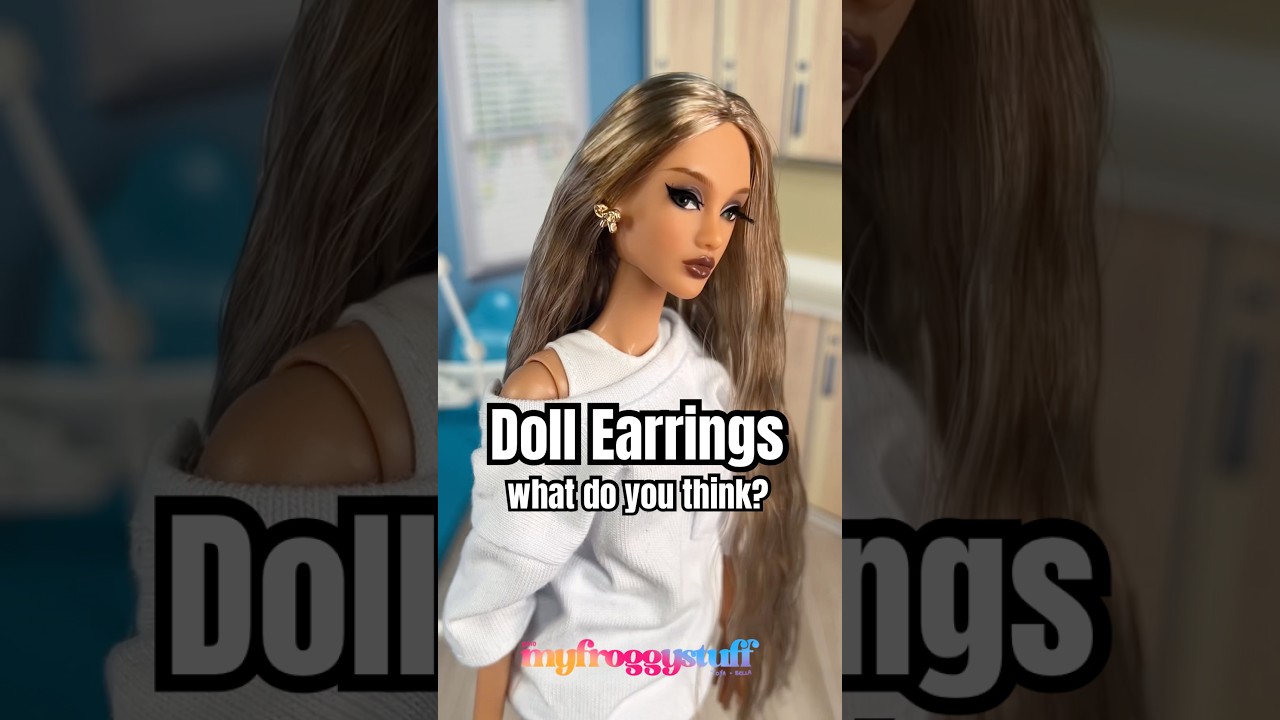 Doll Earrings | Five Below Fun Find | Defa Lucy Collector Doll | Bow Earrings